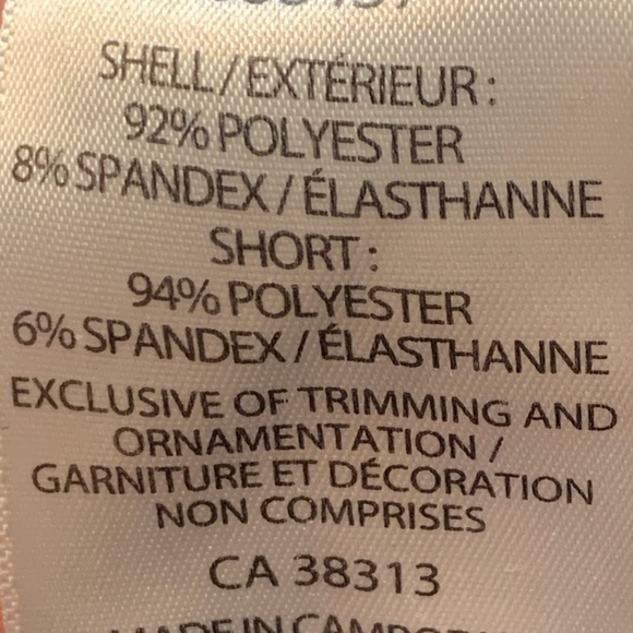 Navy polka dot skort stretchy athleisure - Picture 6 of 7